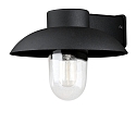 Konstsmide Udend�rs wall luminaire MANI E27 IP44, sort, gennemsigtig