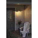 Konstsmide wall luminaire VEGA MINI E27 IP44, white dimmable