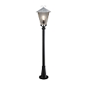 Standerlampe BENU E27 IP23, røgfarver, stål