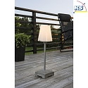 Konstsmide Standerlampe LUCCA E27 IP44, gr, hvid, beton gr