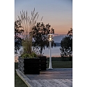 Konstsmide Path luminaire ORION, E27 max. 60W, white aluminium / clear acrylic glass