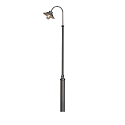 lampehoved VEGA E27 IP23, sort, gennemsigtig