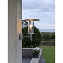 Konstsmide Udendørs wall luminaire MODE slagfast E27 IP54, stål, gennemsigtig