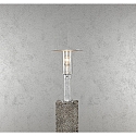 Konstsmide Pedestal light MODE, protected against vandalism, E27 max. 60W, galvanised steel, clear polycarbonate glass
