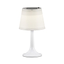 Konstsmide Solar bordlampe ASSISI med afbryder, med sk�rm IP44, blank, hvid 