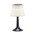 Konstsmide Solar bordlampe ASSISI med afbryder, med sk�rm IP44, satin, sort 