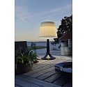 Konstsmide Solar bordlampe ASSISI med afbryder, med sk�rm IP44, satin, sort 