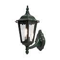 Udend�rs wall luminaire FIRENZE E27 IP43, gr�n, gennemsigtig