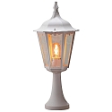 Jordspydslampe FIRENZE E27 IP43, gennemsigtig, hvid