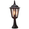 Jordspydslampe FIRENZE E27 IP43, sort, gennemsigtig