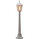 Standerlampe FIRENZE E27 IP43, gennemsigtig, hvid