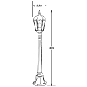 Konstsmide Standerlampe FIRENZE E27 IP43, gr�n, gennemsigtig