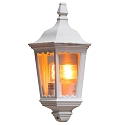 Udend�rs wall luminaire FIRENZE E27 IP43, gennemsigtig, hvid