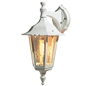 Udend�rs wall luminaire FIRENZE down E27 IP43, gennemsigtig, hvid