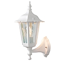 Udend�rs wall luminaire FIRENZE E27 IP43, gennemsigtig, hvid