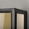 Udendørs wall luminaire CARPI E27 IP44, messing, sort dæmpbar