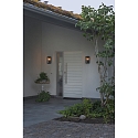 Konstsmide glass for CARPI E27 IP44, black dimmable