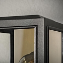 Udendørs wall luminaire CARPI E27 IP44, messing, sort dæmpbar