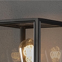 Konstsmide Standerlampe CARPI E27 IP44, messing, sort dæmpbar