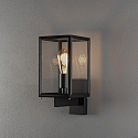 Konstsmide Udendørs wall luminaire CARPI E27 IP44, sort dæmpbar