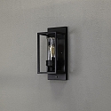 Konstsmide outdoor wall luminaire TRANI with sensor E27 IP44, black dimmable