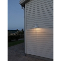 Konstsmide Udend�rs wall luminaire TRAPANI down, stor, rund E27 IP44, hvid d�mpbar