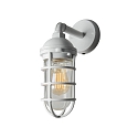 Udend�rs wall luminaire OLBIA down, rund, lang E27 IP44, hvid d�mpbar