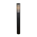 Standerlampe PISTOIA E27 IP54, sort d�mpbar