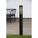 Standerlampe PISTOIA E27 IP54, sort d�mpbar