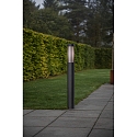 Standerlampe PISTOIA E27 IP54, sort d�mpbar