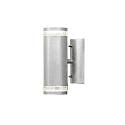 Udendørs wall luminaire MODENA up / down GU10 IP44, stål, gennemsigtig