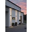 Udendørs wall luminaire MODENA up / down GU10 IP44, stål, gennemsigtig
