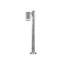 Path luminaire MODENA with pole, GU10 max. 35W, galvanised steel / clear acrylic glass