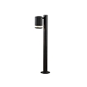 Konstsmide Standerlampe MODENA GU10 IP44, sort, gennemsigtig