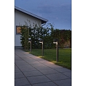 Konstsmide Standerlampe MODENA GU10 IP44, sort, gennemsigtig