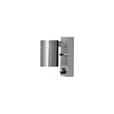 Udendørs wall luminaire MODENA down, med bevægelsesdetektor GU10 IP44, rustfrit stål, gennemsigtig