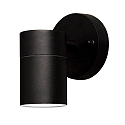 Udend�rs wall luminaire MODENA GU10 IP44, sort, gennemsigtig
