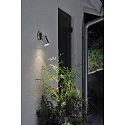Udendørs wall luminaire MODENA svingbar GU10 IP44, rustfrit stål, gennemsigtig