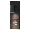 Udend�rs wall luminaire MODENA GU10 IP44, sort, gennemsigtig