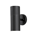 Udendørs wall luminaire MODENA up / down GU10 IP44, sort, gennemsigtig