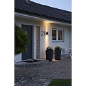Udendørs wall luminaire MODENA up / down GU10 IP44, sort, gennemsigtig