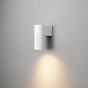outdoor wall luminaire TEMI down, cylindrical GU10 IP54, gold, black dimmable