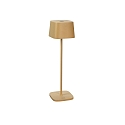 Batteri bordlampe CAPRI USB firkantet IP54, sandy d�mpbar