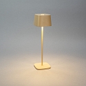 Konstsmide Batteri bordlampe CAPRI USB firkantet IP54, sandy d�mpbar