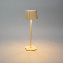 Konstsmide Batteri bordlampe CAPRI USB firkantet IP54, sandy d�mpbar