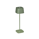 Batteri bordlampe CAPRI IP54, gr�n, gr� d�mpbar