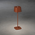 Konstsmide Batteri bordlampe CAPRI IP54, terracotta d�mpbar
