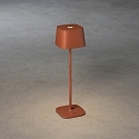 Konstsmide Batteri bordlampe CAPRI IP54, terracotta d�mpbar