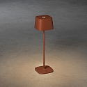 Konstsmide Batteri bordlampe CAPRI IP54, terracotta d�mpbar