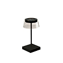 battery table lamp SCILLA  CCT Switch, dimmable IP54, black dimmable